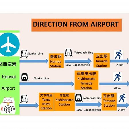 大阪玉出202 Wifi付 玉出駅から徒歩2分 地下鉄難波迄8分公寓 外观 照片